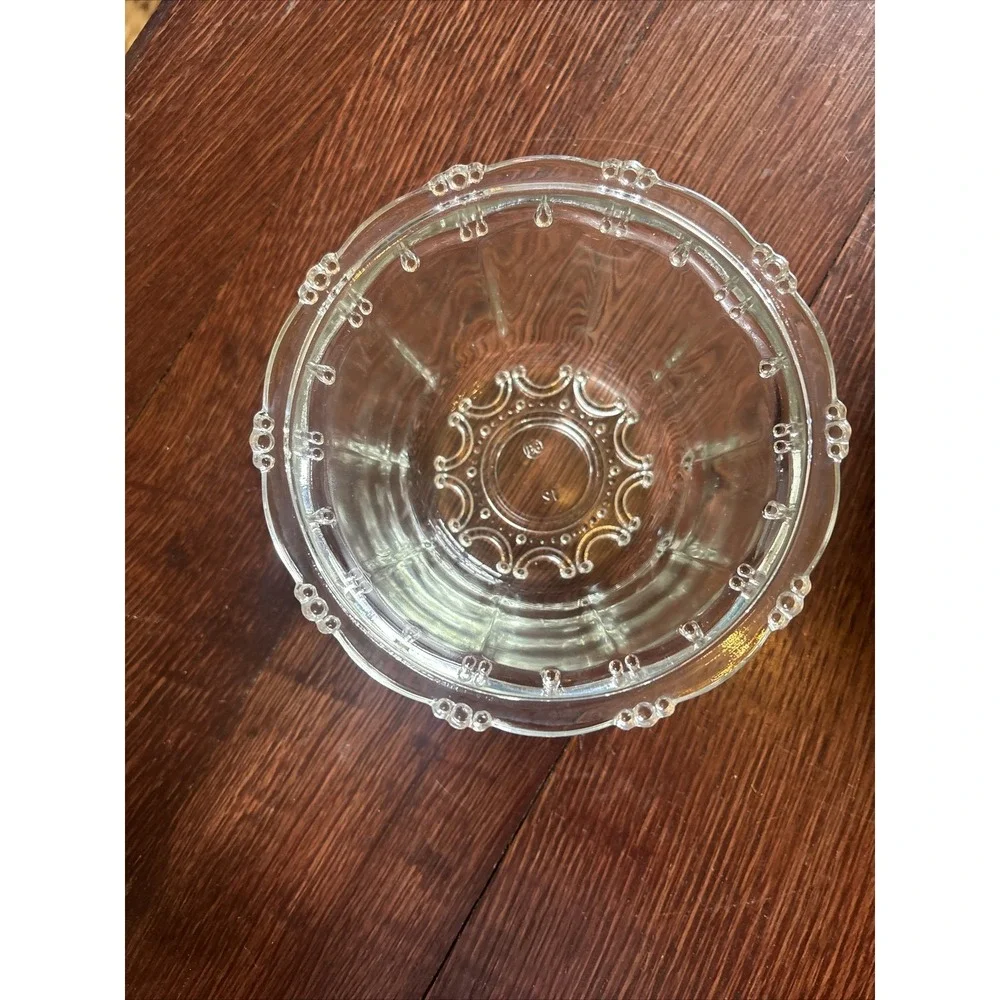 Crystal‎ Clear Industries Clear Glass Bowl  Beads Panels Number 12
